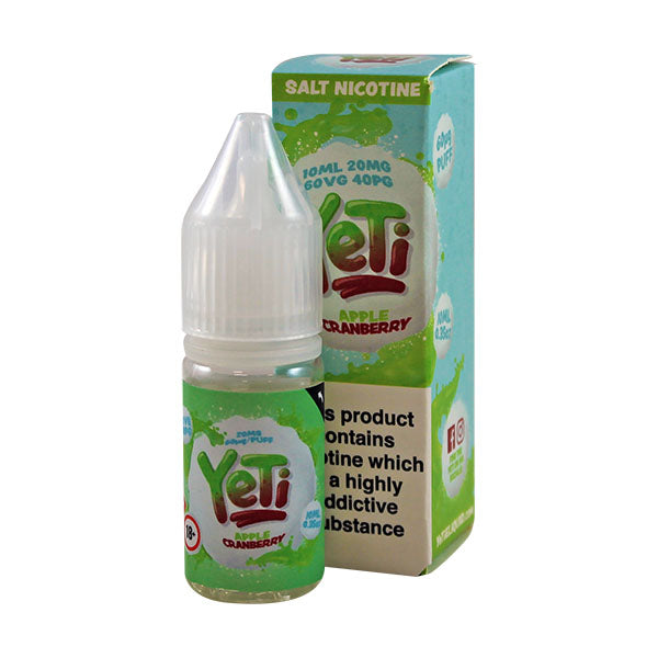 Yeti Nic Salt Apple Cranberry 10ml E-Liquid