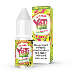 Yeti Sourz Raspberry Watermelon Ice 10ml Nic Salt