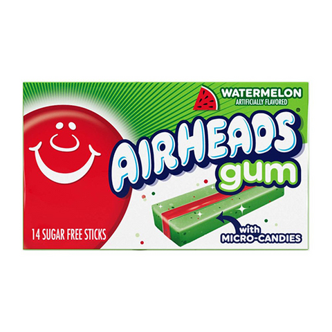 Airheads Watermelon Gum 33g 12pk