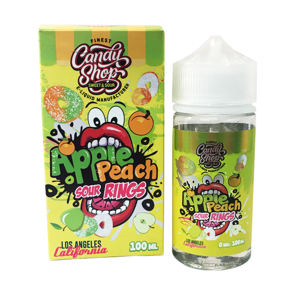Apple Peach Sour Rings By Candy Shop Sweet & Sour 0mg Shortfill 100ml