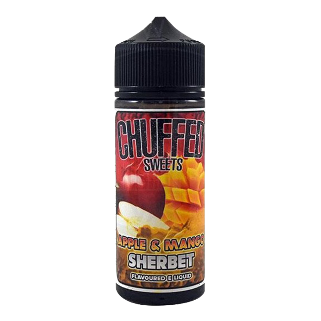 Chuffed Sweets: Apple & Mango Sherbet 0mg 100ml Shortfill E-Liquid