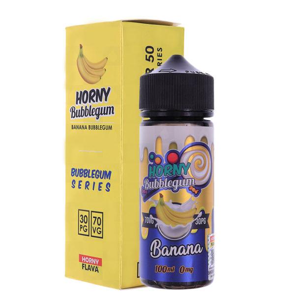 Horny Flava Banana Bubblegum 0mg 100ml Shortfill E-Liquid