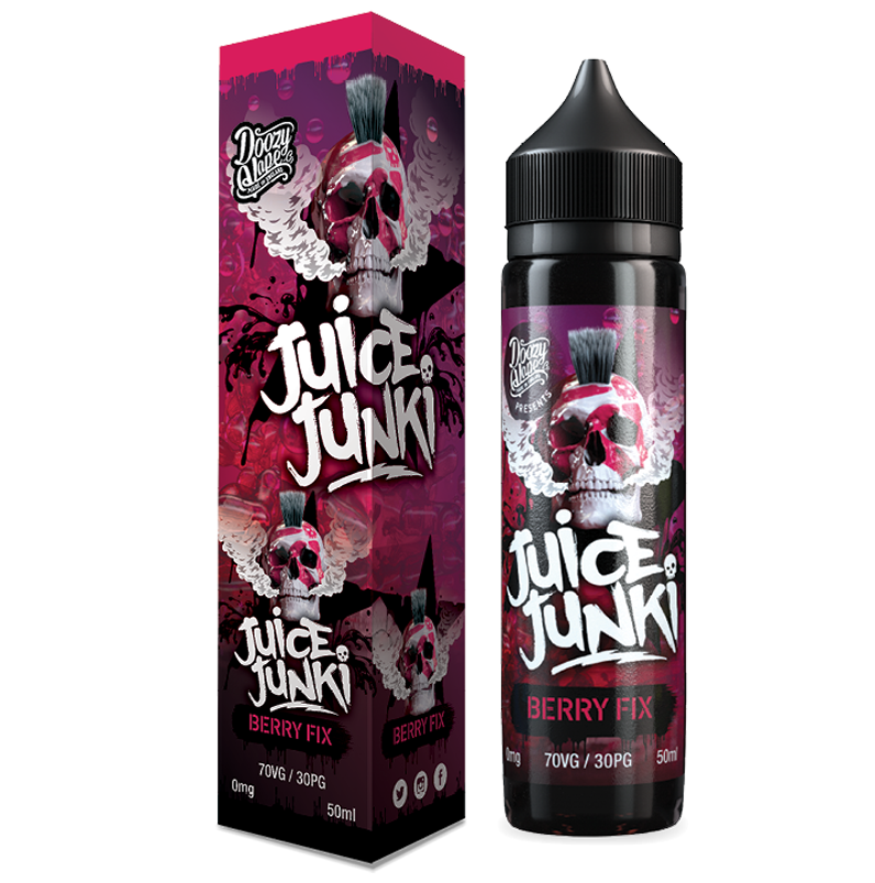 Doozy Vape Juice Junki Berry Fix 50ml Shortfill