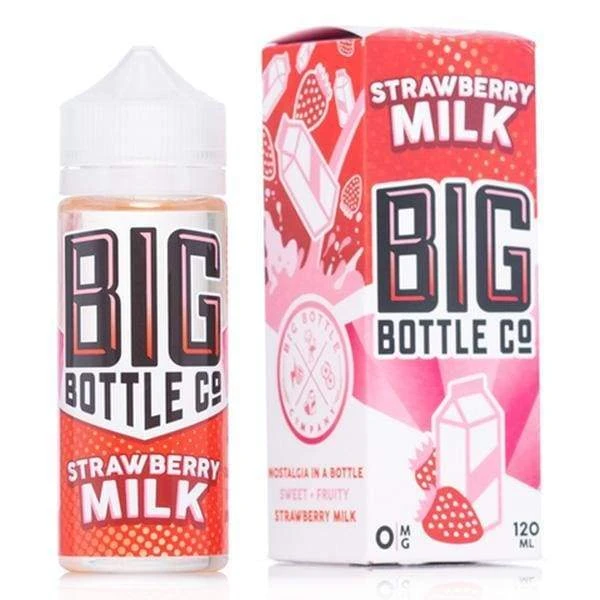 Big Bottle Co Strawberry Milk 0mg 100ml Shortfill E-Liquid