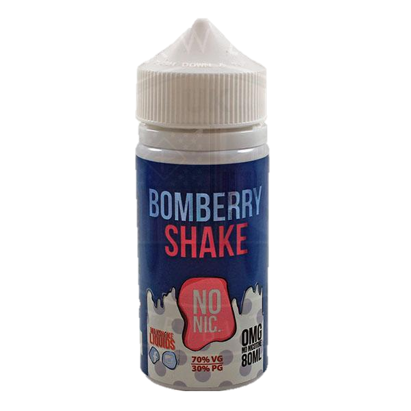 Milkshake E-liquids Bomberry Shake 0mg 80ml Shortfill E-Liquid