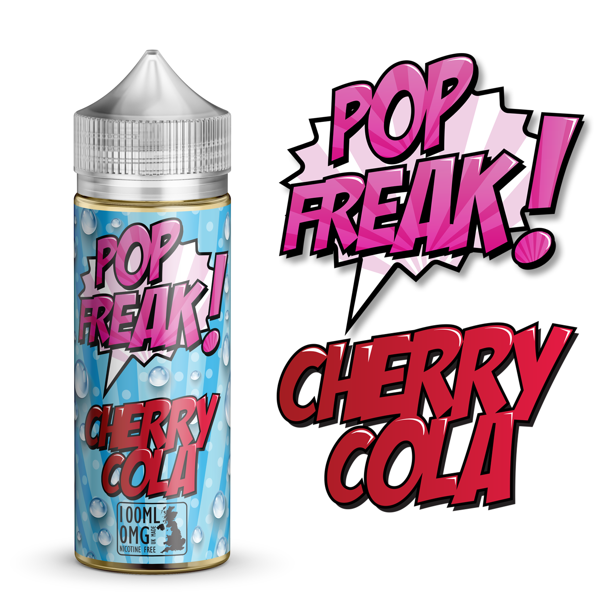Pop Freak Cherry Cola 0mg 100ml Shortfill E-Liquid