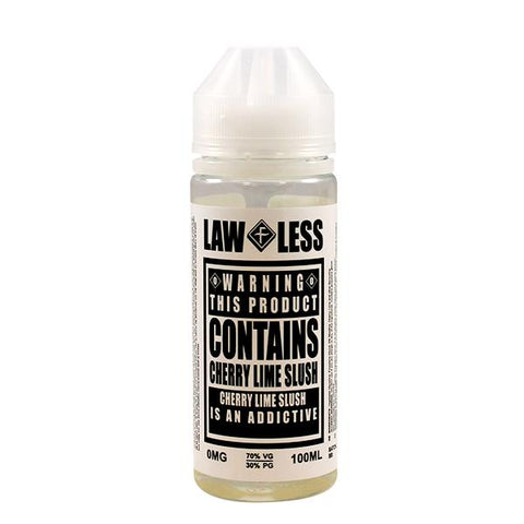 Law Less Warning Cherry Lime Slush 100ml Shortfill