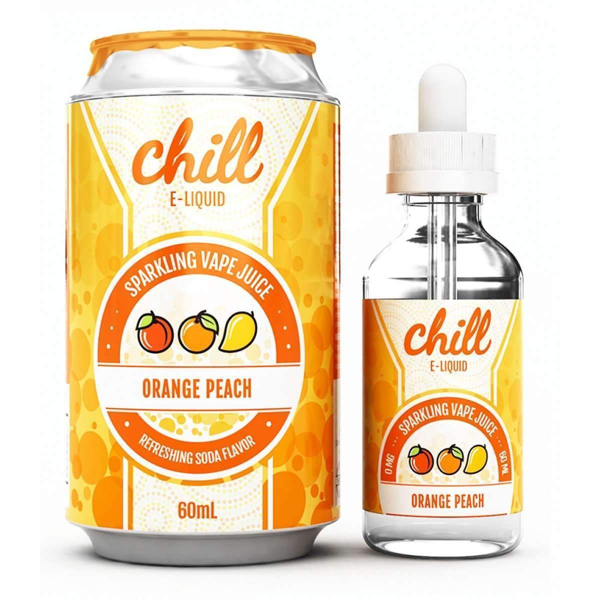 Chill E-Liquid Orange Peach 0mg 60ml Shortfill E-Liquid