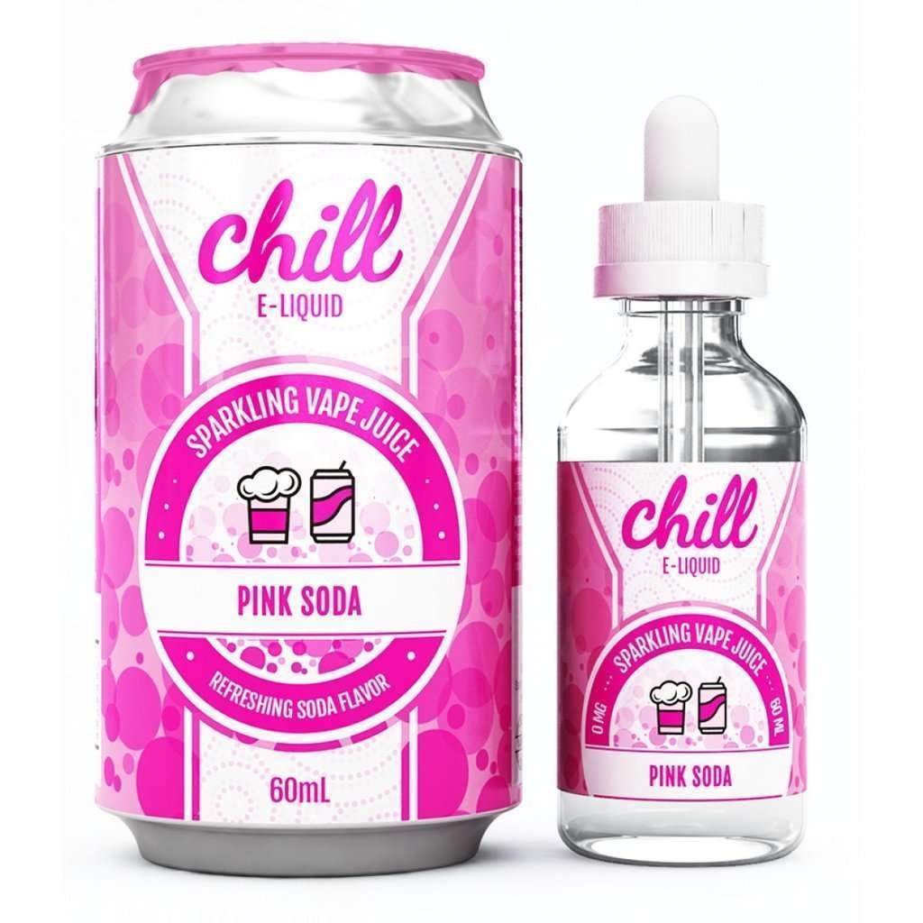 Chill E-Liquid Pink Soda 0mg 60ml Shortfill E-Liquid