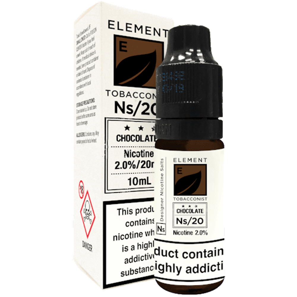 Element Chocolate Tobacco 10ml Nic Salt E-Liquid