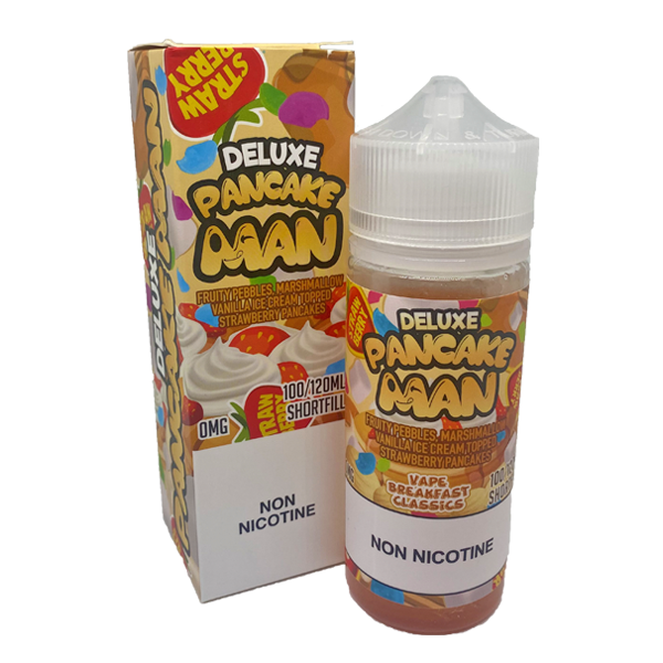 Pancake Man Deluxe Pancake Man 0mg 100ml Shortfill E-Liquid