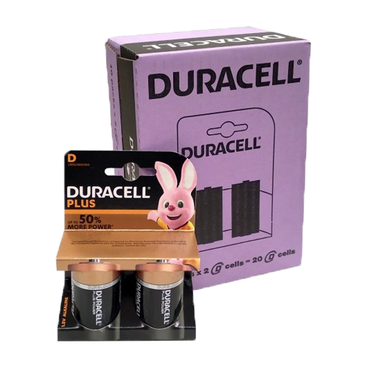 Duracell D Plus Batteries (10 Pack)