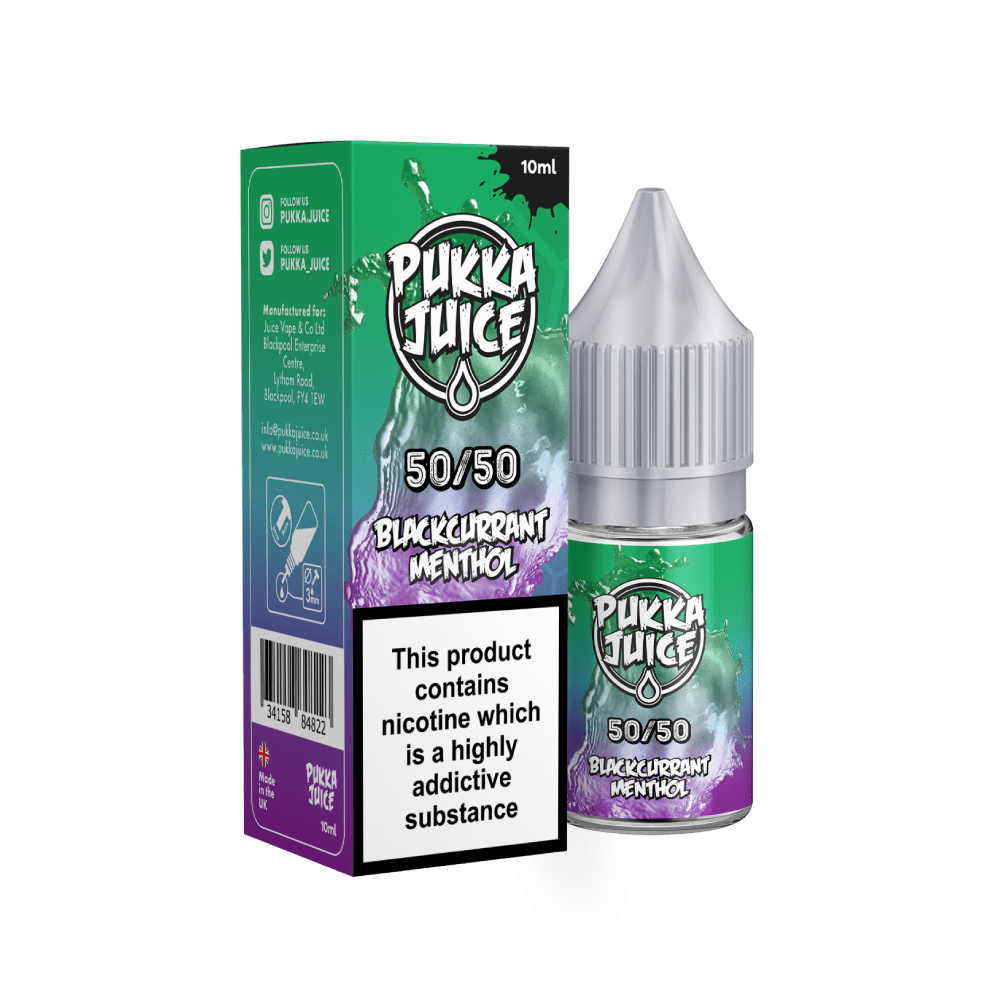Pukka Juice Blackcurrant Menthol 10ml E-Liquid