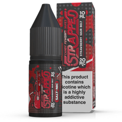 Strapped Strawberry Sour Belts 10ml Nic Salt