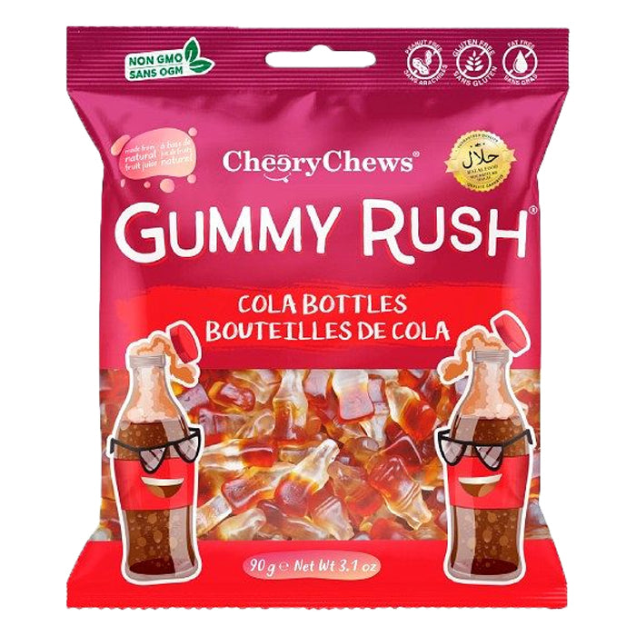 Cheery Chews Cola Bottles 90g (Box of 12)