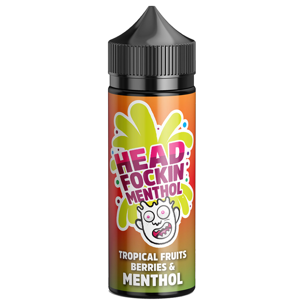 Head Focking Menthol: Tropical Fruits & Berries 0mg 100ml Shortfill E-Liquid