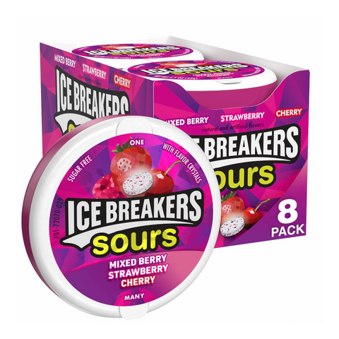 Ice Breakers Sours Berry Sweets 1.5oz (42g) 8pk