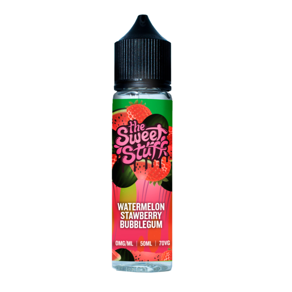 The Sweet Stuff Watermelon & Strawberry Bubblegum 0mg 50ml Short Fill E-Liquid