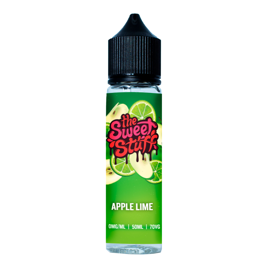 The Sweet Stuff Apple Lime 0mg 50ml Shortfill E-Liquid