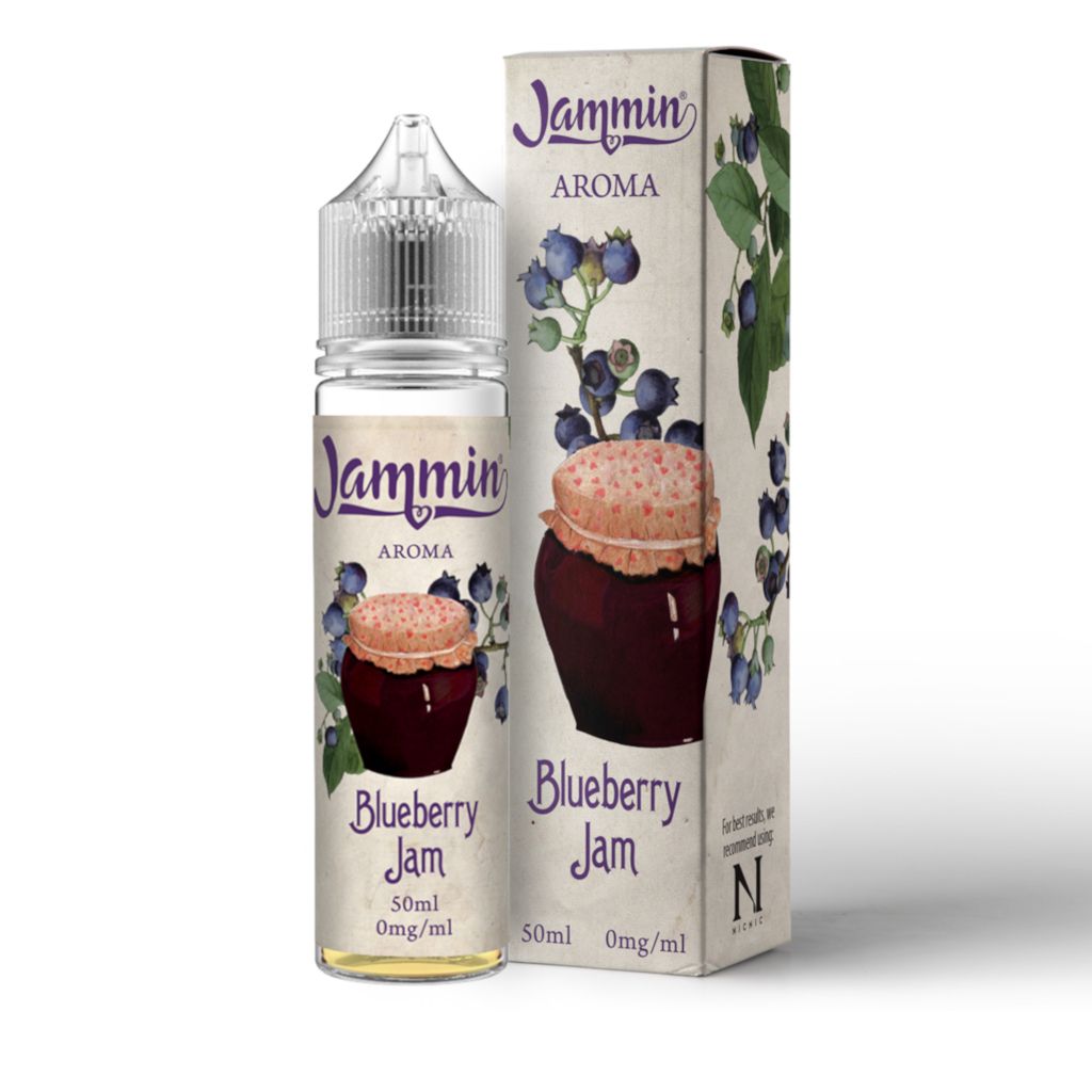My Vapery Jammin: Blueberry Jam 0mg 50ml Shortfill E-Liquid