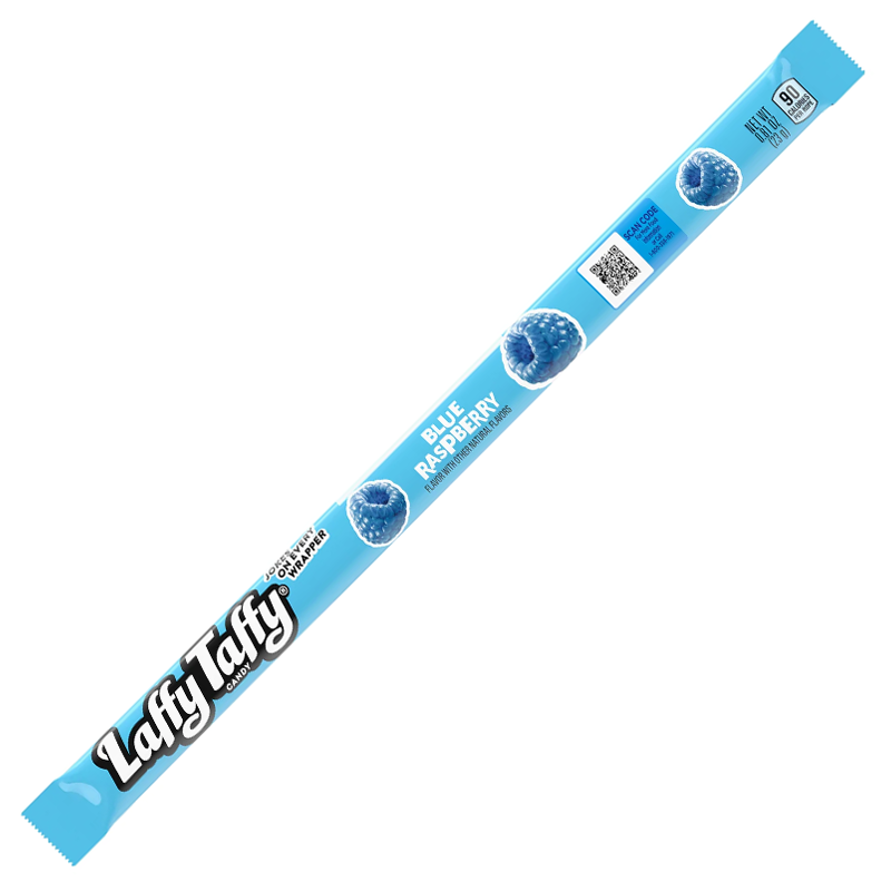 Laffy Taffy Blue Raspberry Rope Candy -  24ct