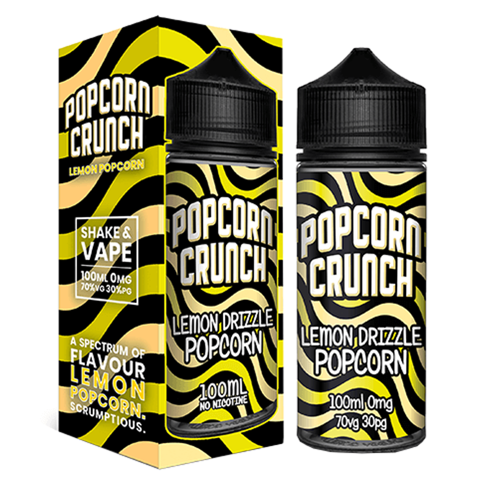 Popcorn Crunch Lemon Drizzle 0mg 100ml Shortfill E-Liquid
