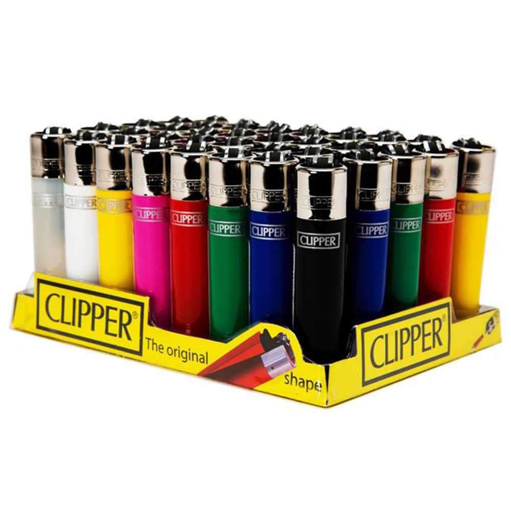 Clipper Flint Assorted Colours Lighters 40pk