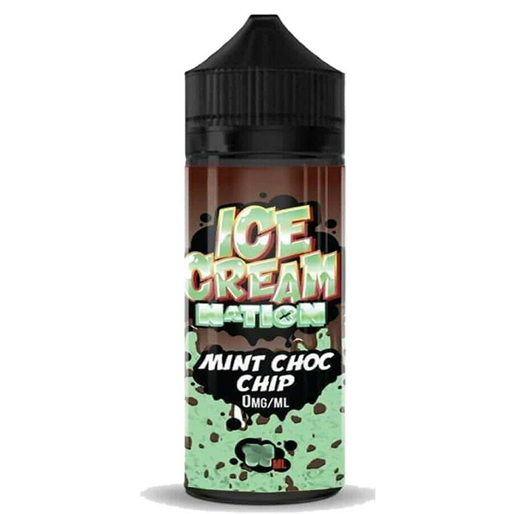 Ice Cream Nation Mint Choc Chip 0mg 100ml Shortfill