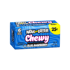 Now & Later 6 Piece Blue Raspberry Candy 0.93oz (26g)