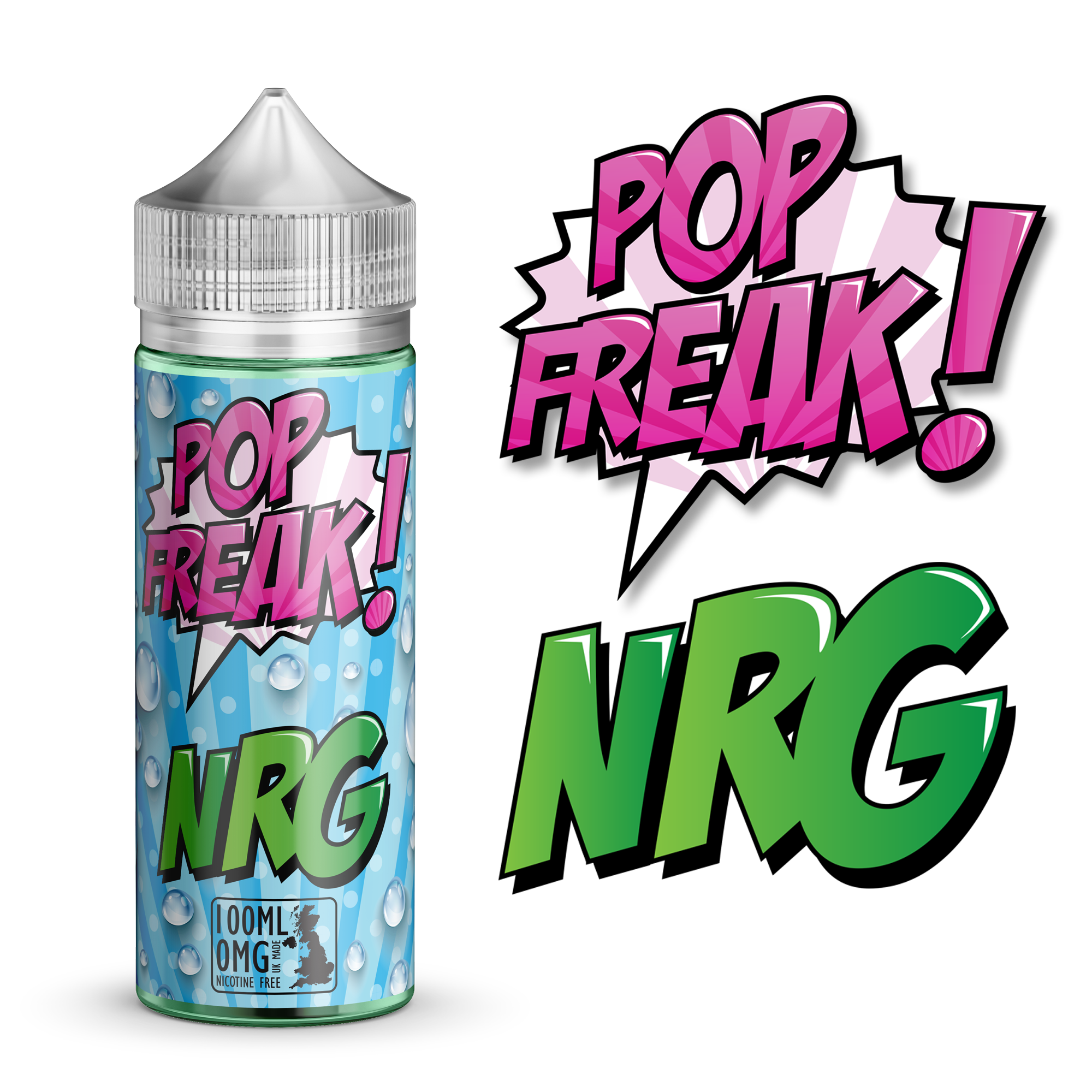 Pop Freak NRG 0mg 100ml Shortfill E-Liquid