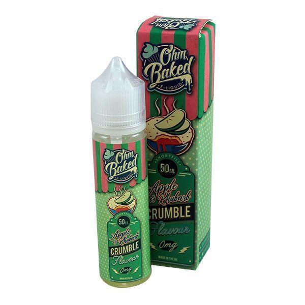 Ohm Baked - Apple & Rhubarb Crumble By Double Drip 0mg Shortfill - 50ml