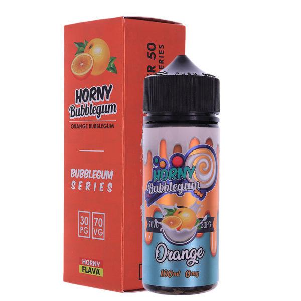Horny Flava Orange Bubblegum 0mg 100ml Short Fill E-Liquid