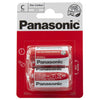 Panasonic C R14 Zinc Carbon Batteries 24pk