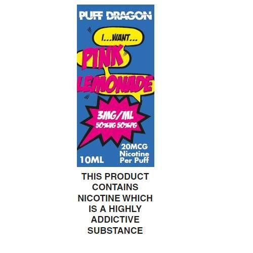 Puff Dragon Pink Lemonade 10ml E-Liquid