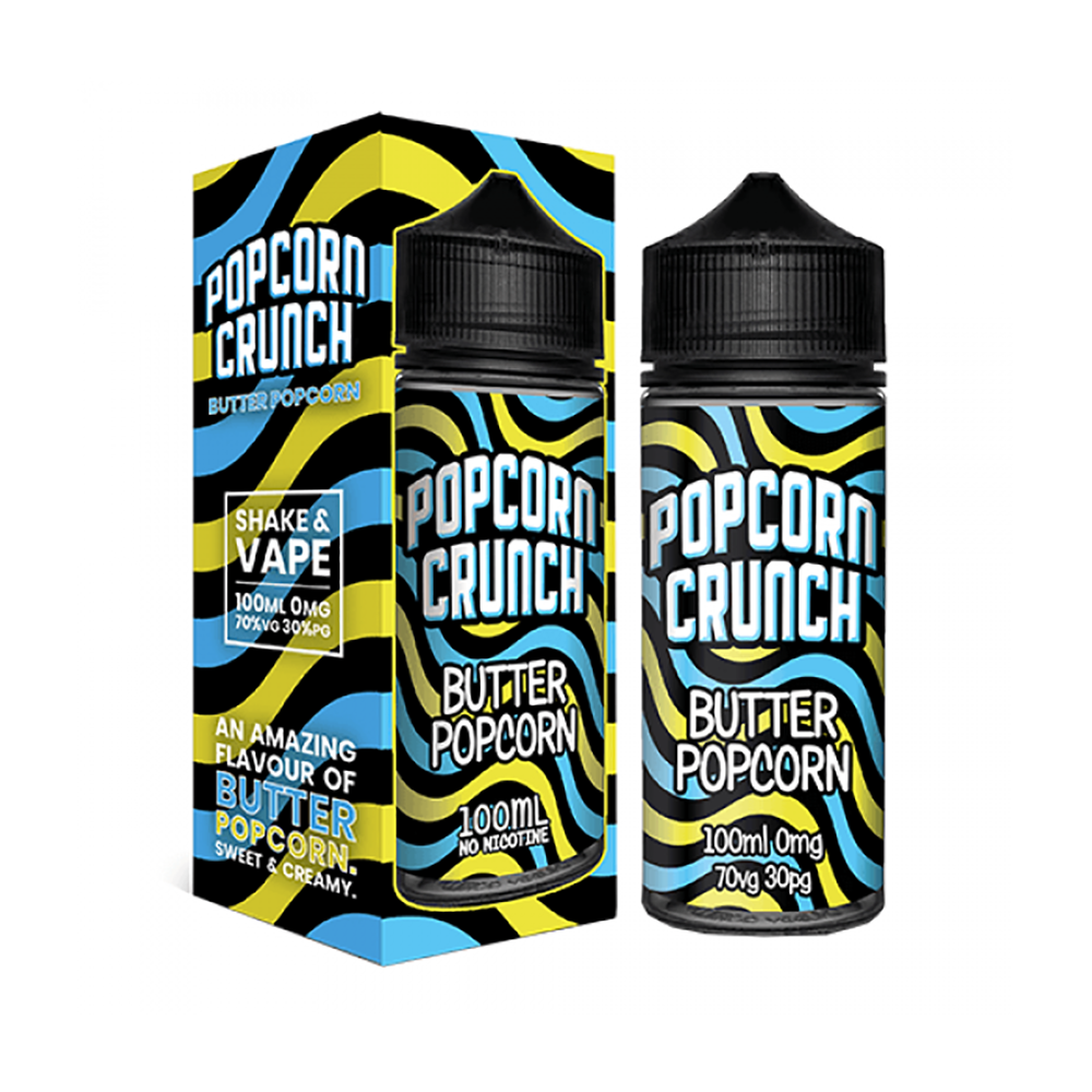 Popcorn Crunch Butter Popcorn 0mg 100ml Shortfill E-Liquid
