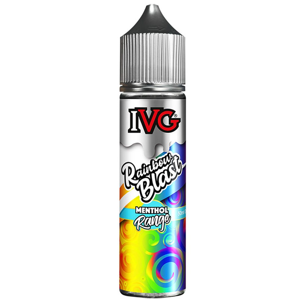 IVG Menthol: Rainbow Blast 0mg 50ml Shortfill E-Liquid