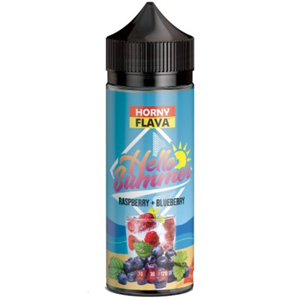 Horny Flava Hello Summer Raspberry Blueberry 0mg 100ml Shortfill E-Liquid