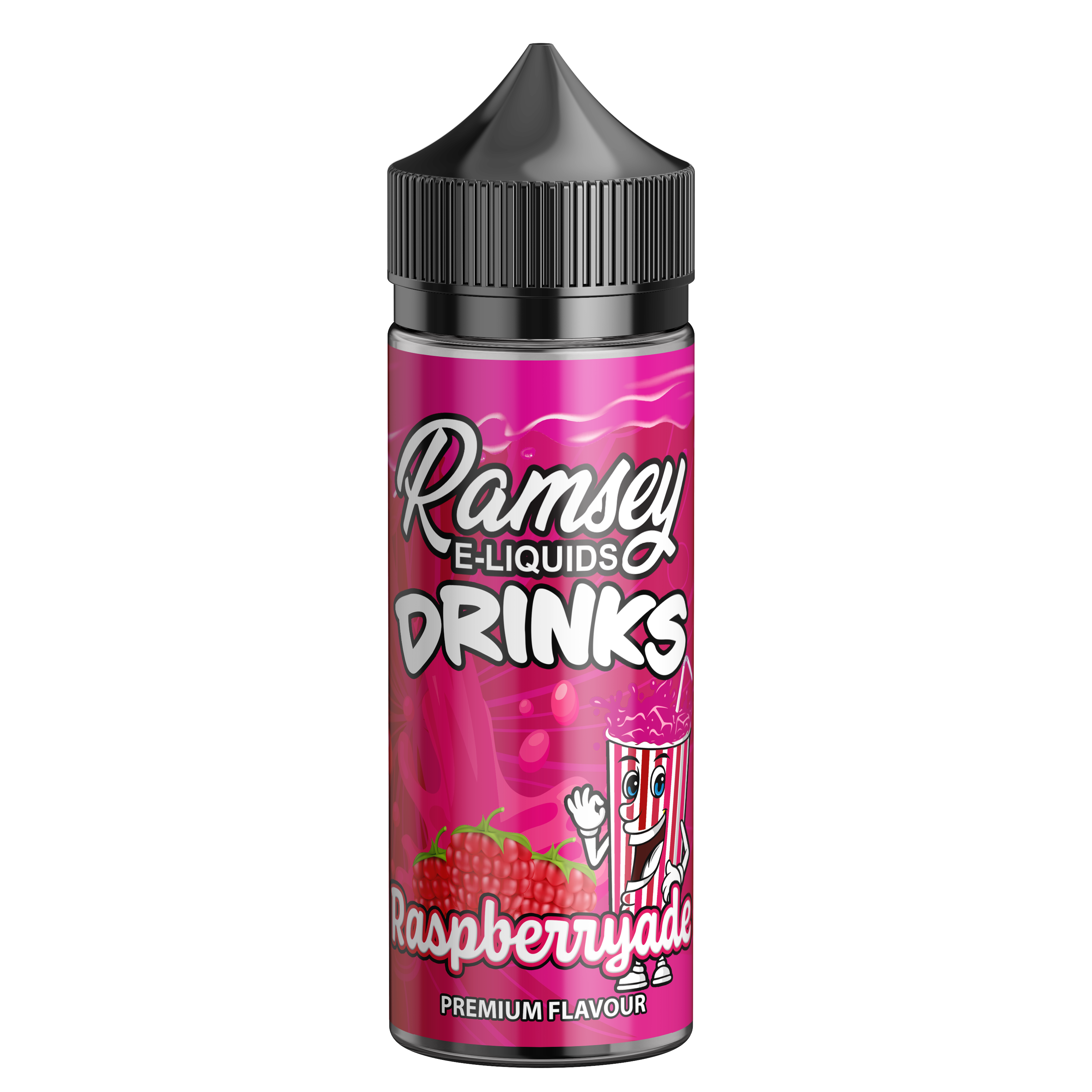 Ramsey E-Liquids Drinks Raspberryade 100ml Shortfill