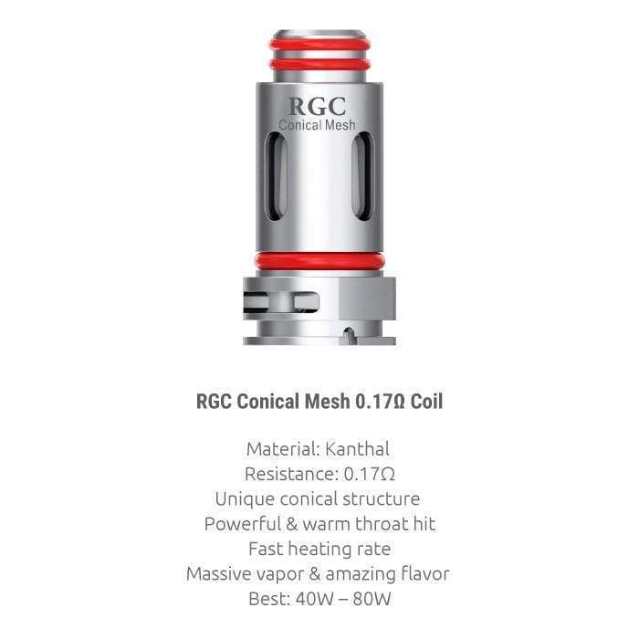 Smok RPM80 RGC Coils Conical Mesh 0.17 - 5pk