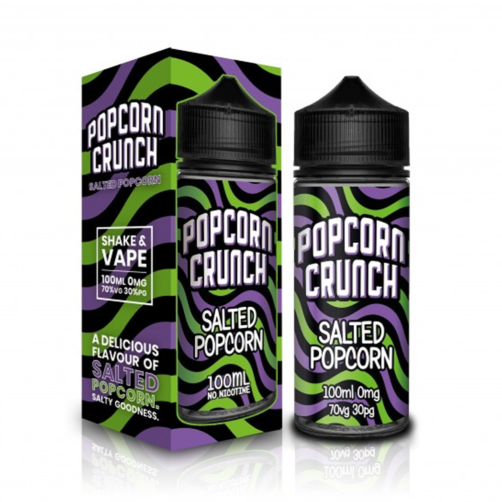 Popcorn Crunch Salt Popcorn 0mg 100ml Shortfill E-Liquid