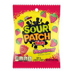 Sour Patch Kids Strawberry Peg Bag 5oz (141g) 12pk