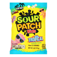 Sour Patch Kids Tropical Peg Bag 5oz (141g) 12pk