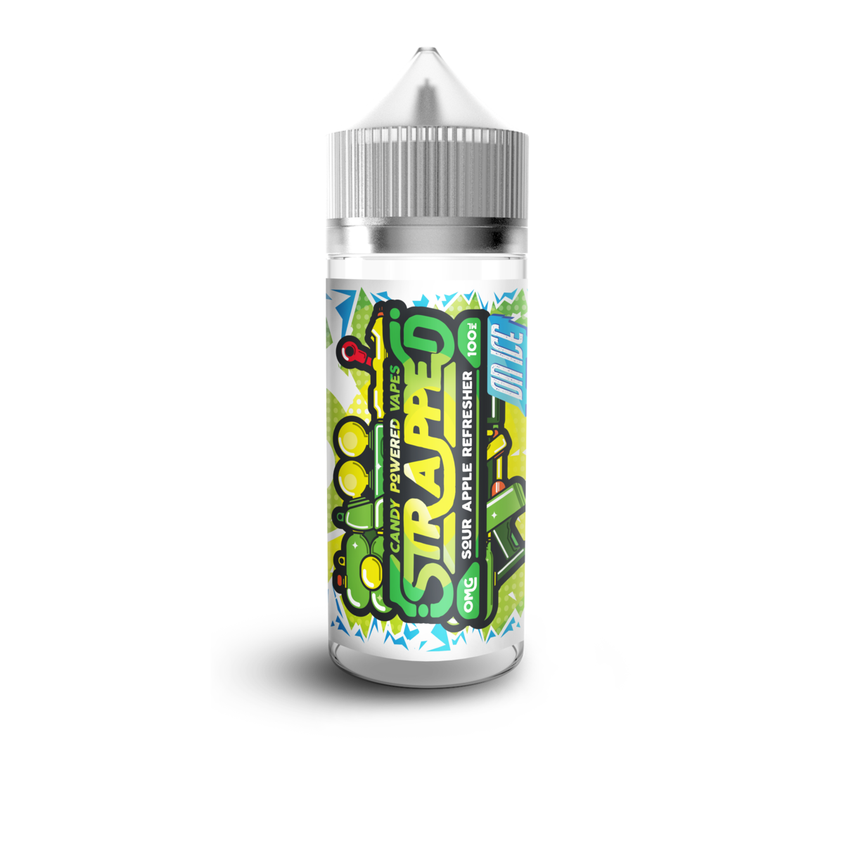 Strapped Sour Apple Refreshers on Ice 0mg Shortfill E-Liquid