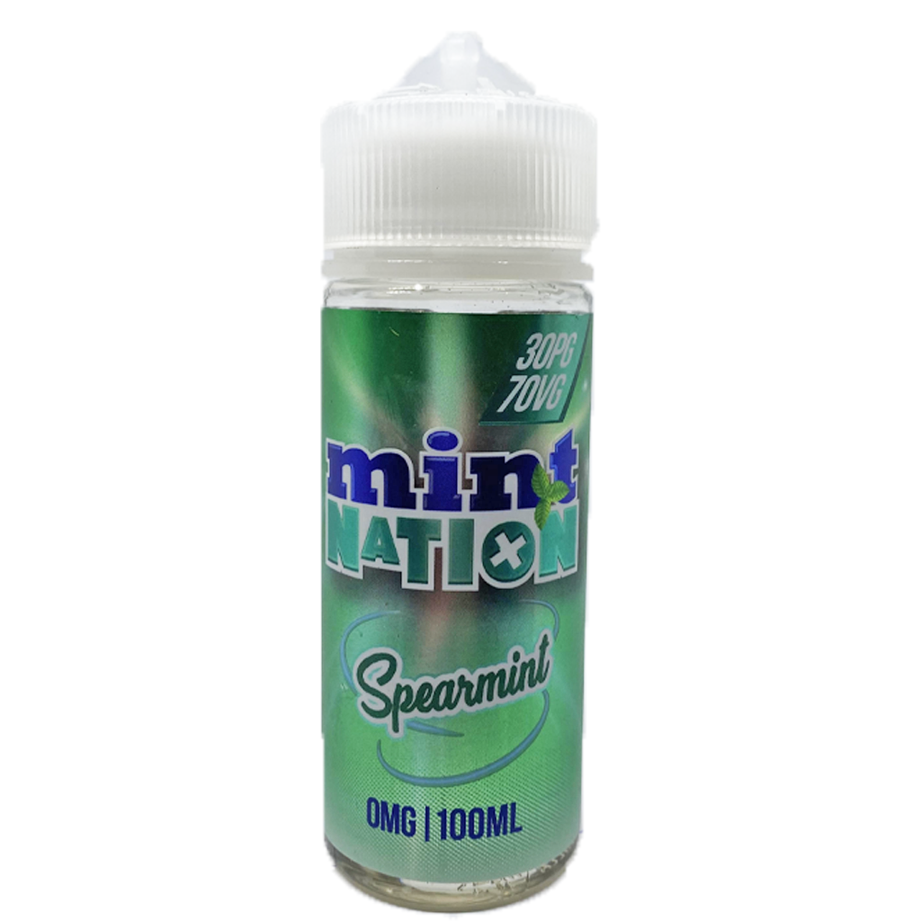 Spearmint By Mint Nation E-Liquid 0mg Shortfill 100ml