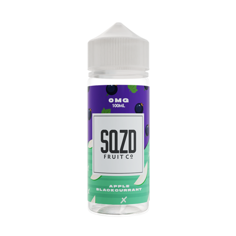 SQZD Apple Blackcurrant 0mg 100ml Shortfill E-Liquid