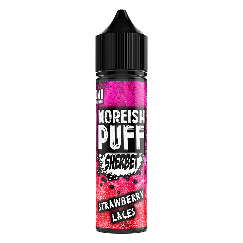 Strawberry Laces Sherbet by Moreish Puff 50ml Shortfill (Polish Label)