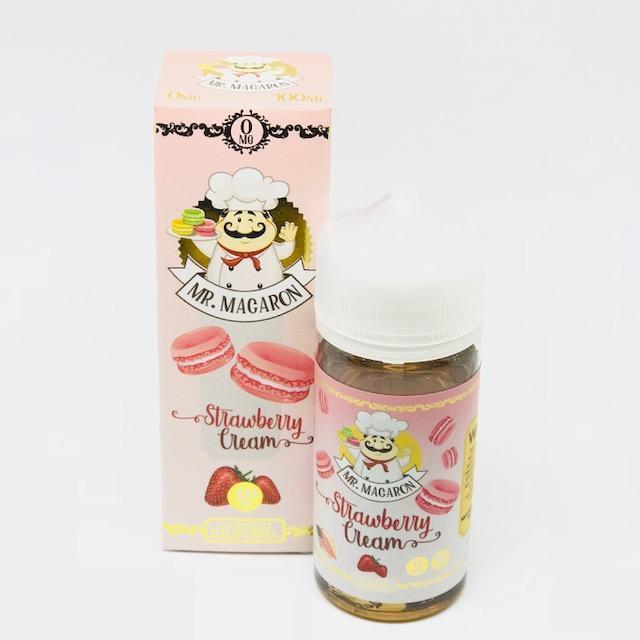 Mr Macaron Strawberry Cream 0mg 100ml Shortfill E-Liquid