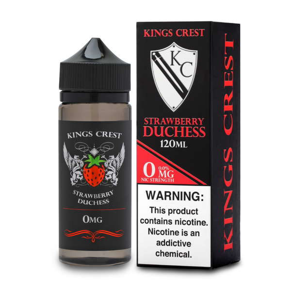Kings Crest Strawberry Duchess 0mg 100ml Short Fill E-Liquid