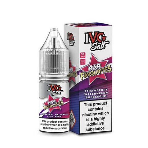 IVG Bar Favourites Strawberry Watermelon Bubblegum 10ml Nic Salt