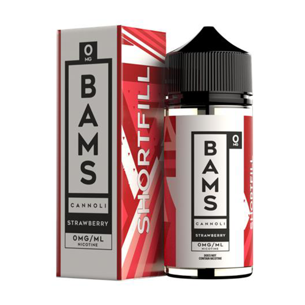Bams Strawberry Cannoli 100ml Shortfill E-Liquid